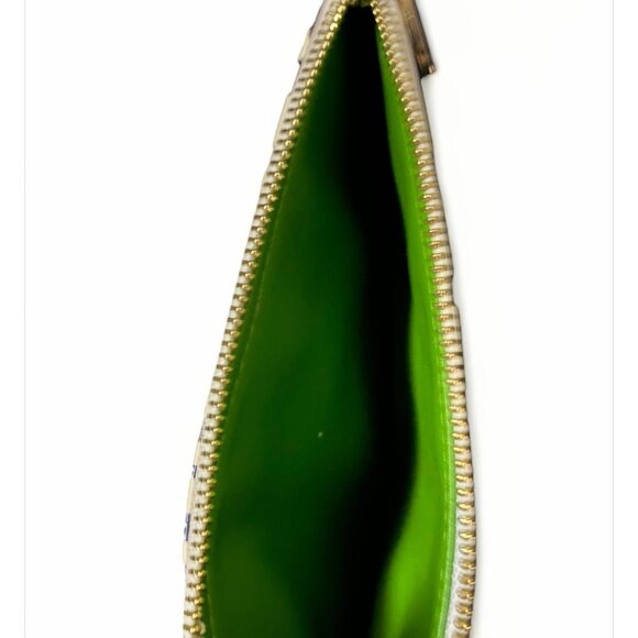 Kate Spade Literary Glasses Design Cosmetic Pouch White/Black - Picture 2 of 3